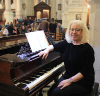 Alison at Holy Sepulchre, Holborn, Feb 2020
